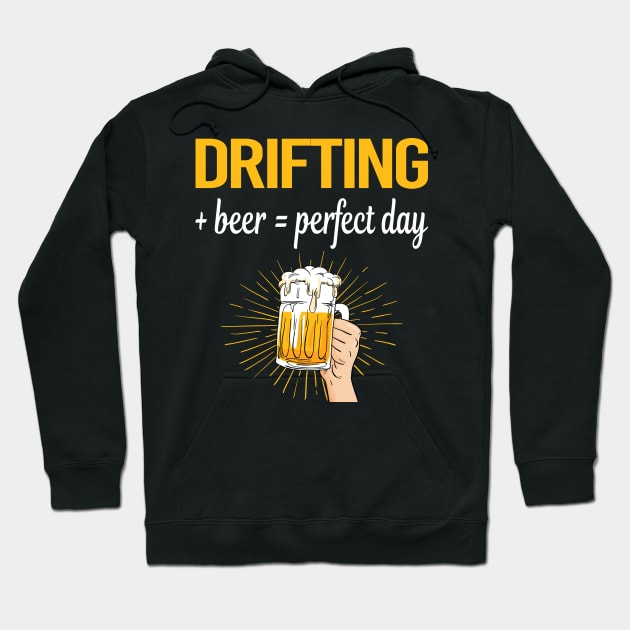 Beer Perfect Day Drifting Drift Hoodie by relativeshrimp